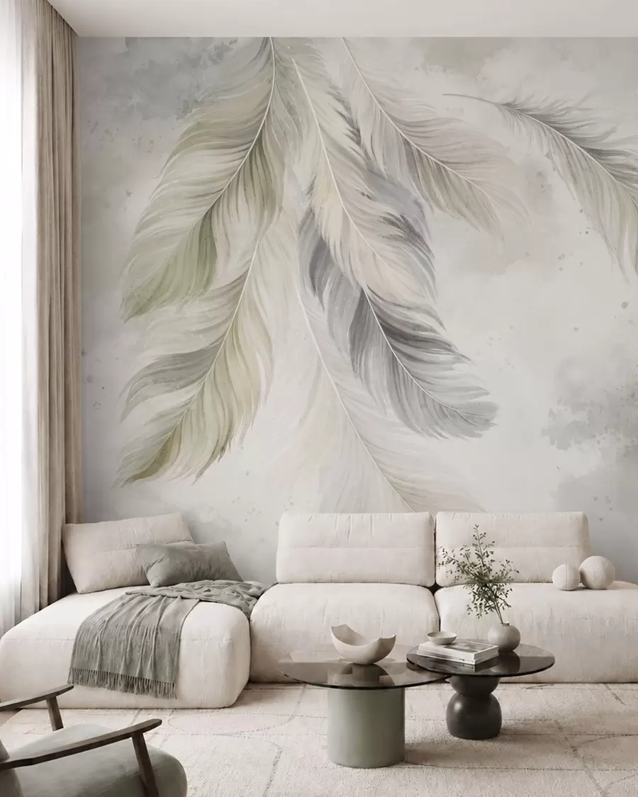 murales de pared Plumas y encanto w05737v1