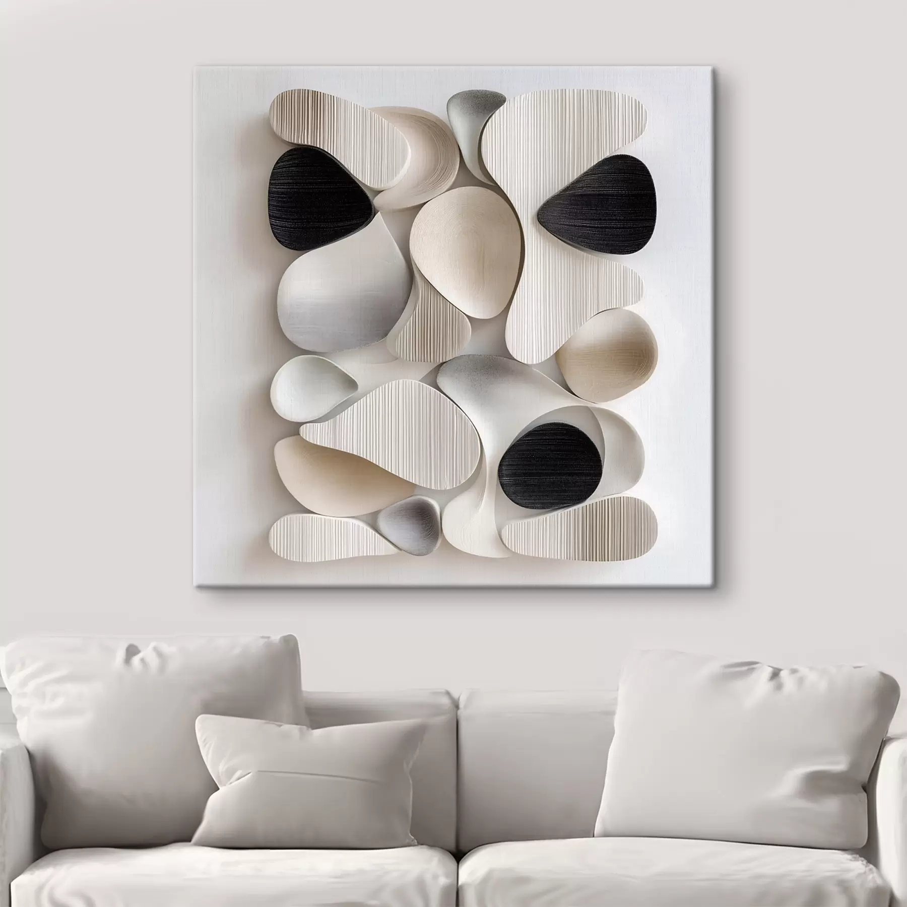 murales de pared Una composición al estilo de un bajorrelieve arquitectónico moderno s49889