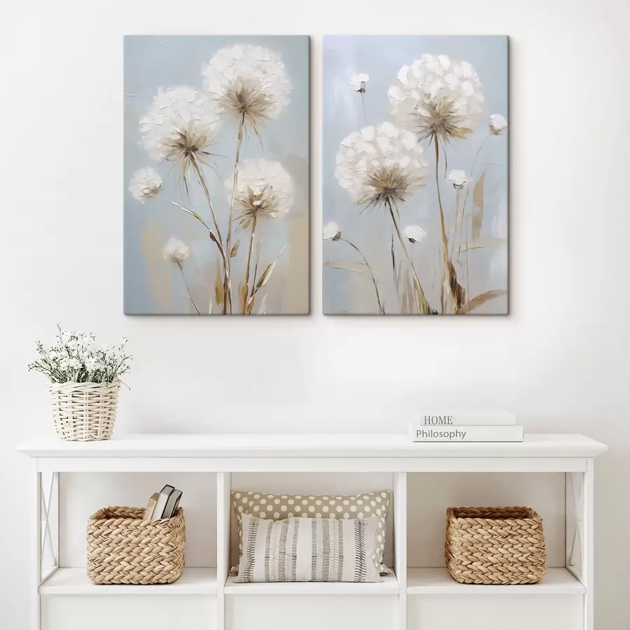 murales de pared Cuadro que imita los dientes de león m30731