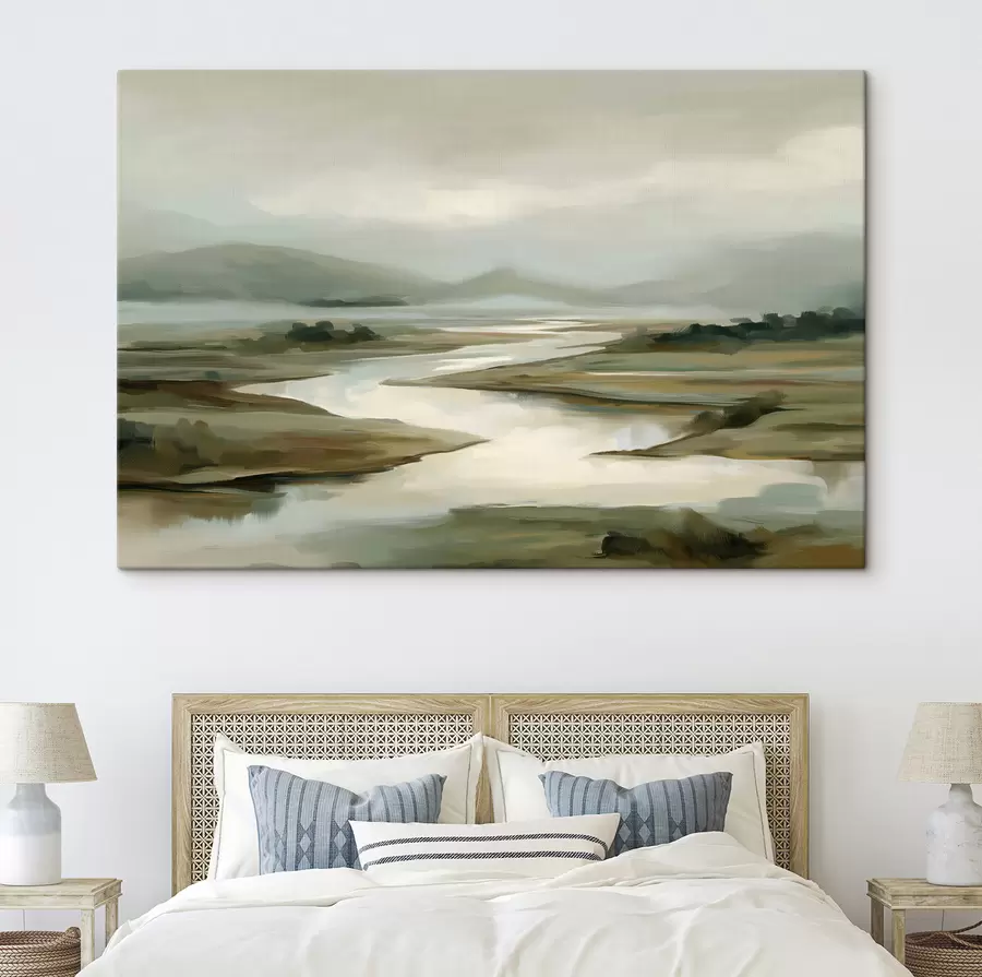 murales de pared Río sinuoso s49910