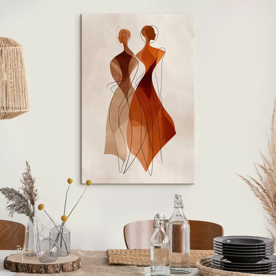 murales de pared Siluetas abstractas s49922
