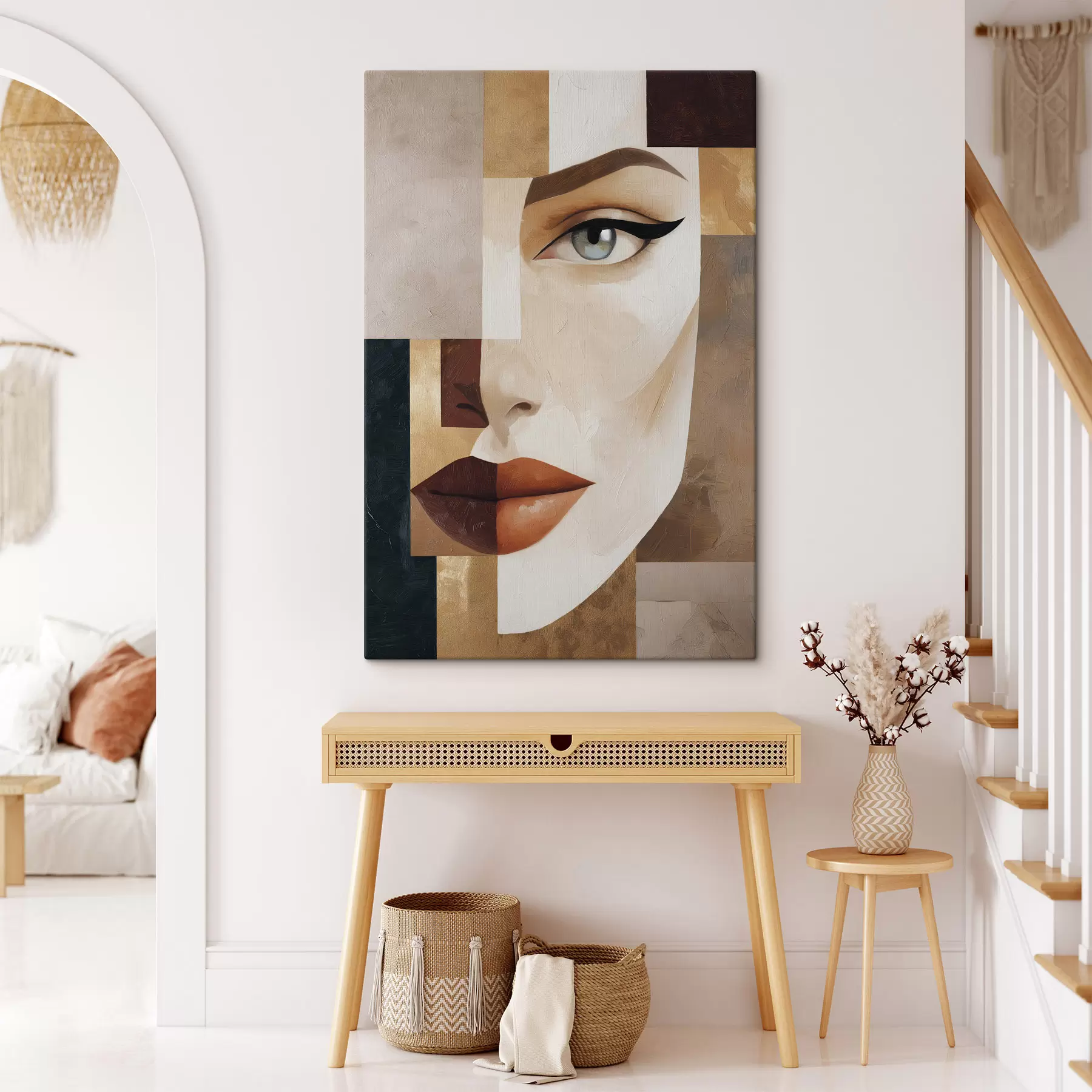 murales de pared Un rostro abstracto s49934