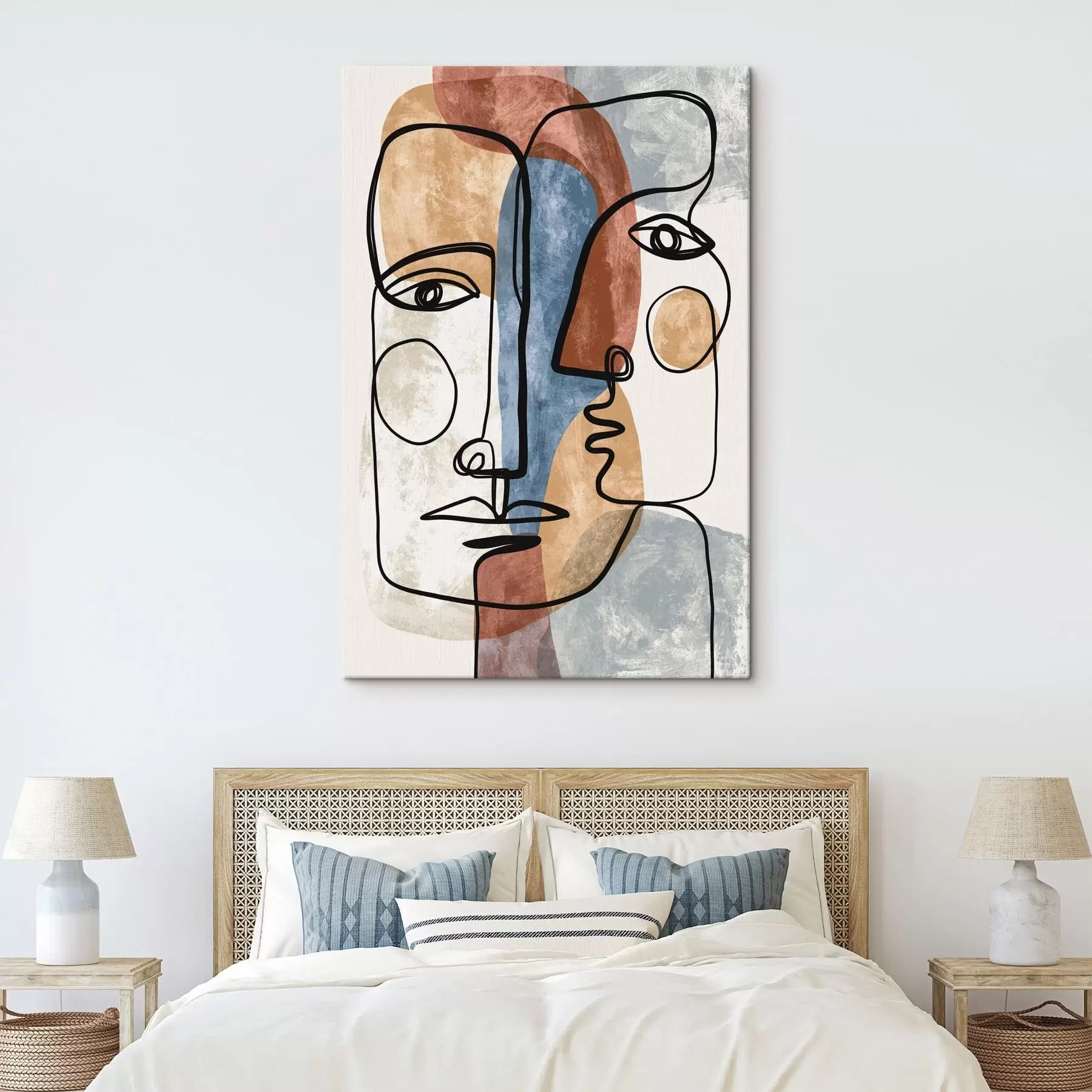 murales de pared Caras abstractas s49758