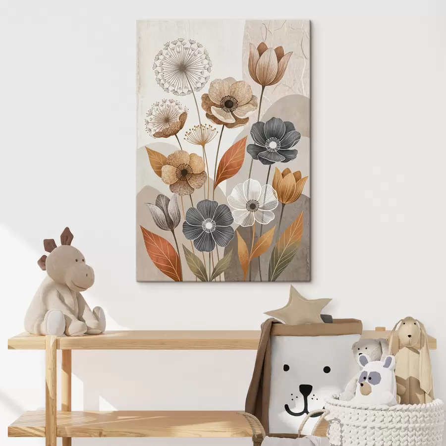 murales de pared Flores silvestres s49856