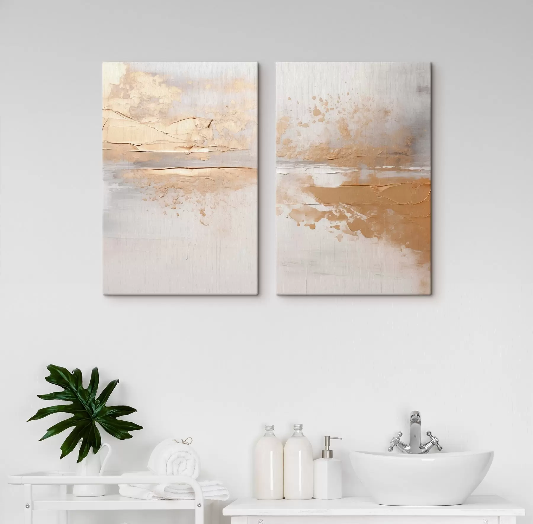murales de pared Líneas beige m30753
