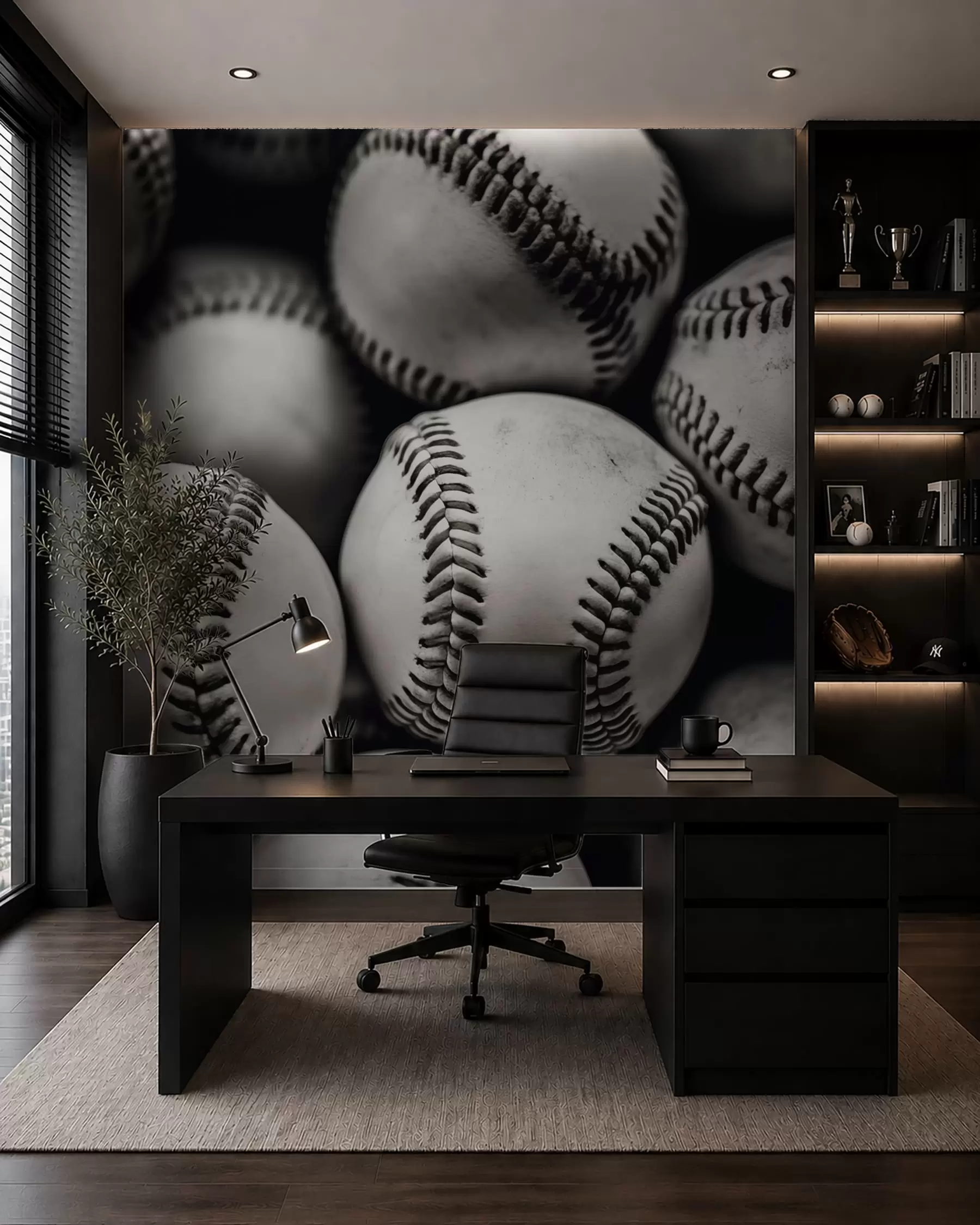 murales de pared Pelotas de béisbol w09966