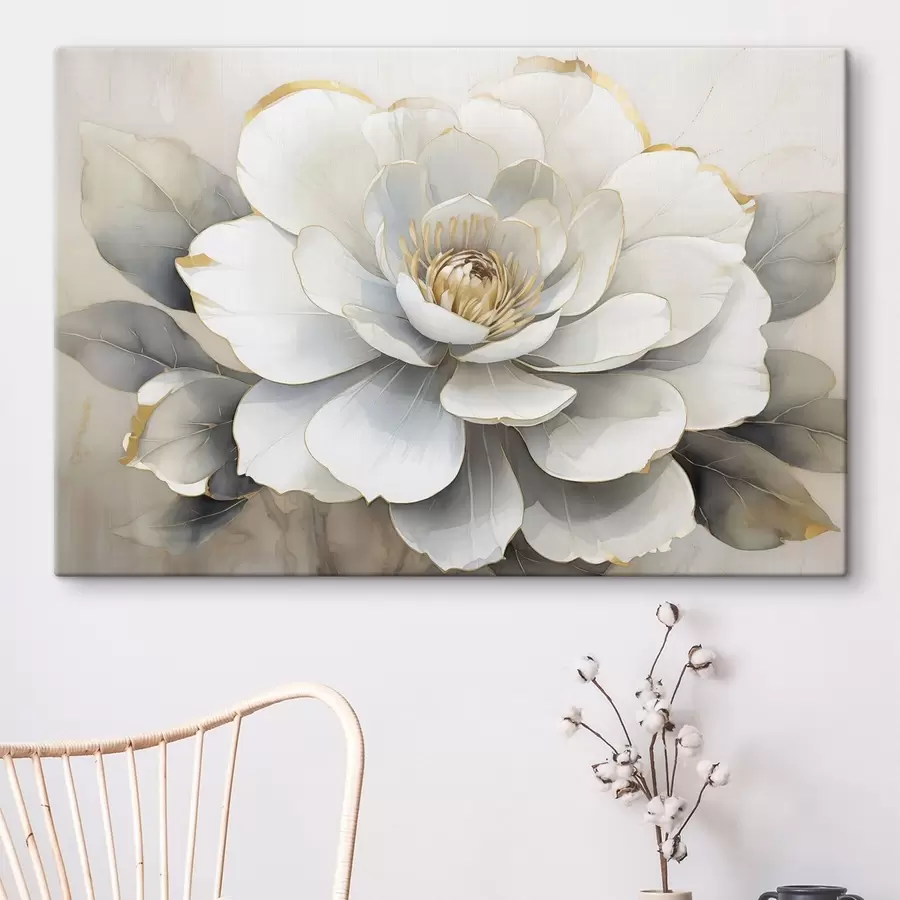 murales de pared Peonía blanca s50025
