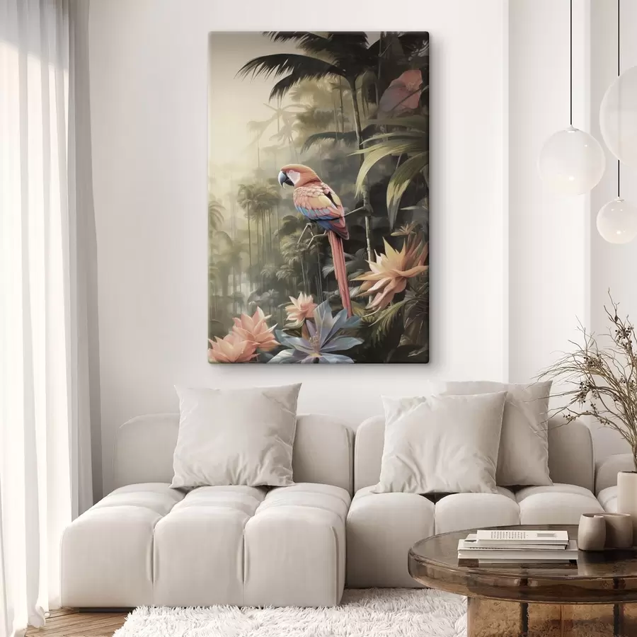 murales de pared Flamencos tropicales s50027
