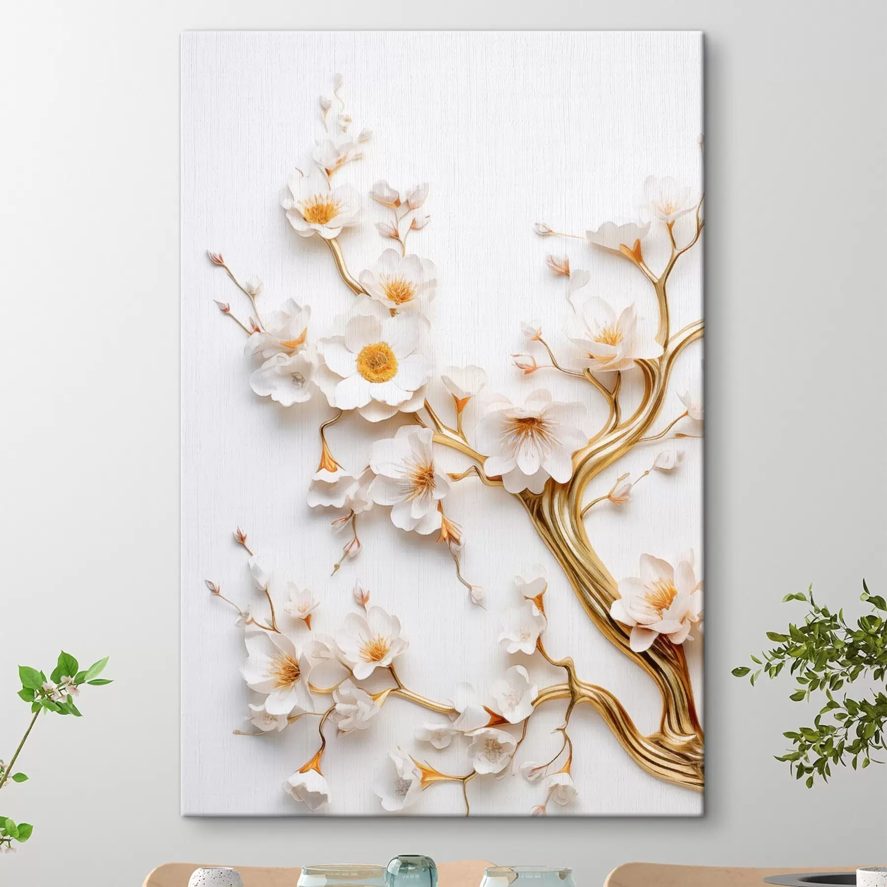 murales de pared Rama floreciente s50032