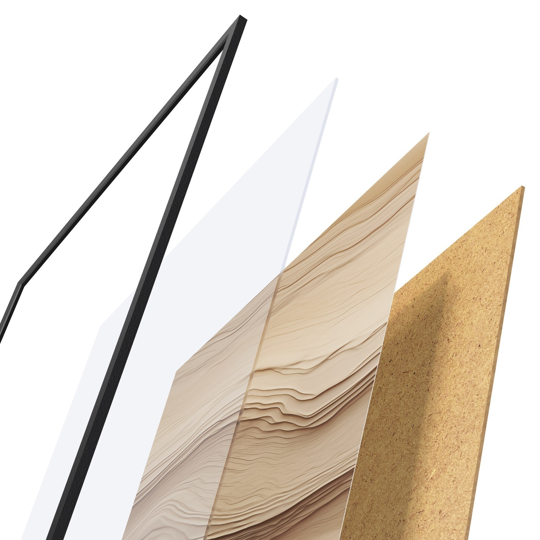 Poster Abstracción beige f50023