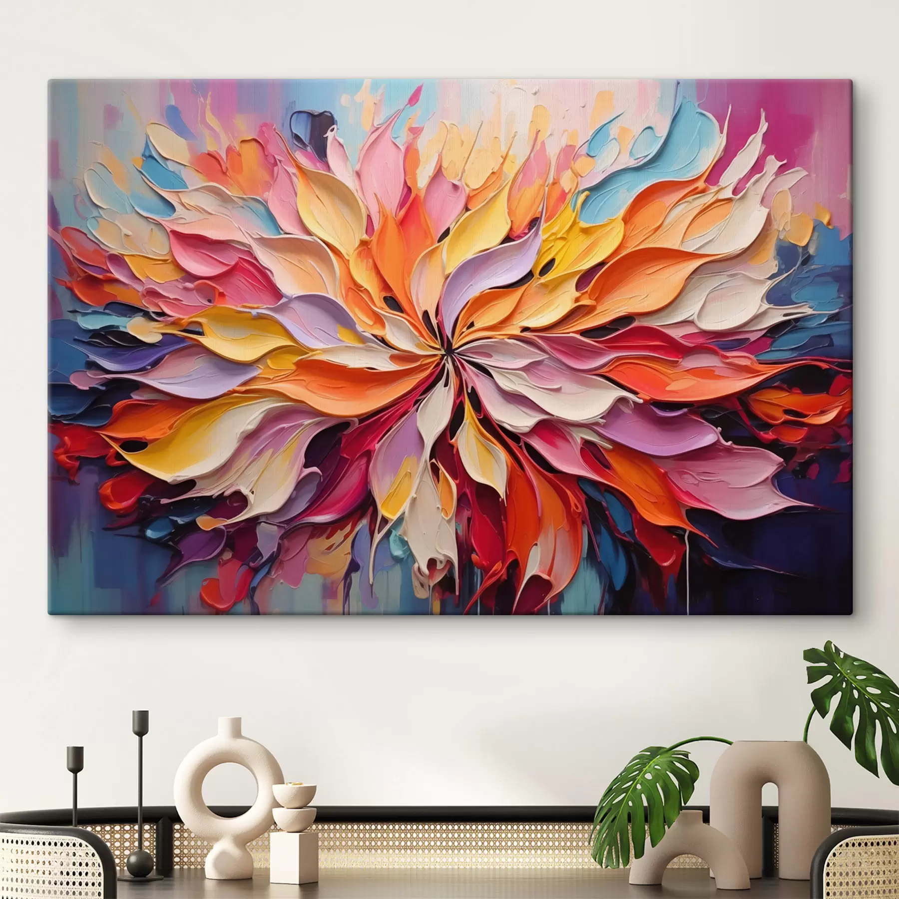 murales de pared Flor abstracta s50045