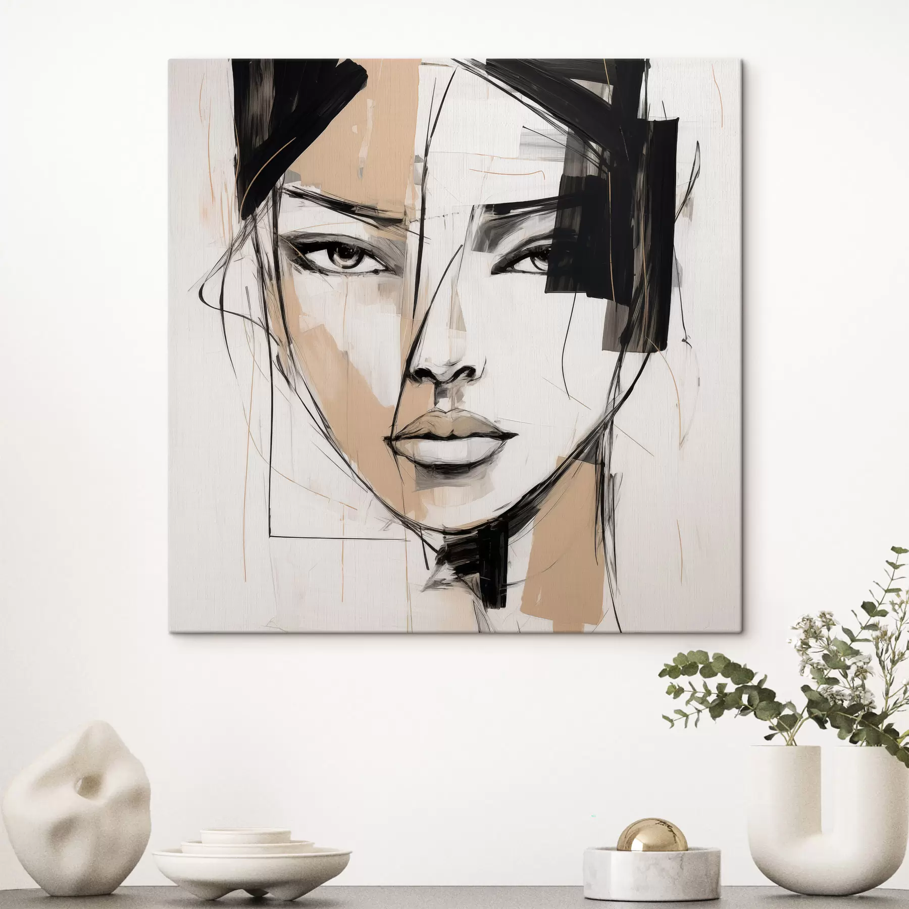 murales de pared Retrato abstracto s50049