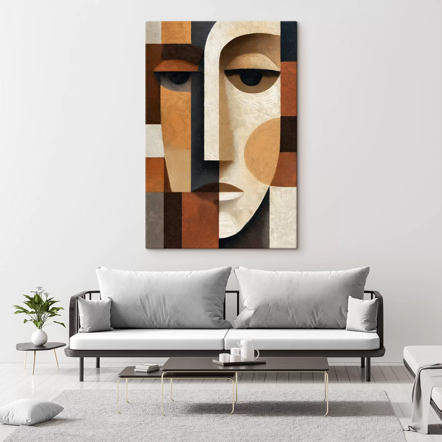 murales de pared Cara abstracta s50054