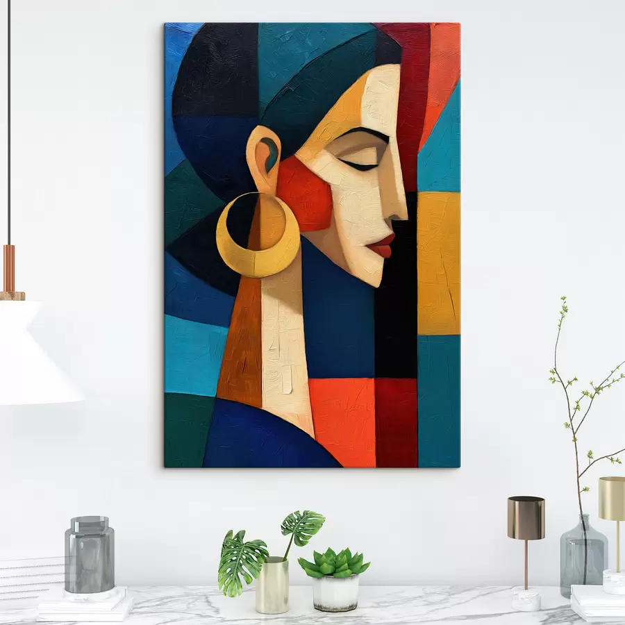 murales de pared Cara abstracta s50056