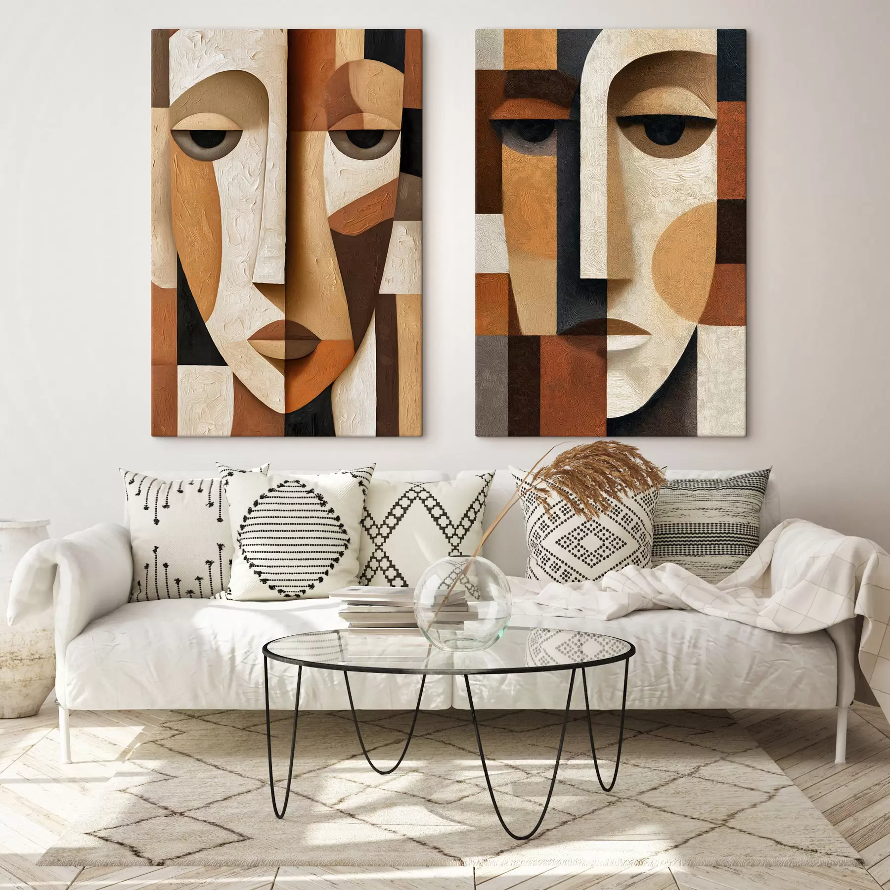 murales de pared Caras abstractas m30789
