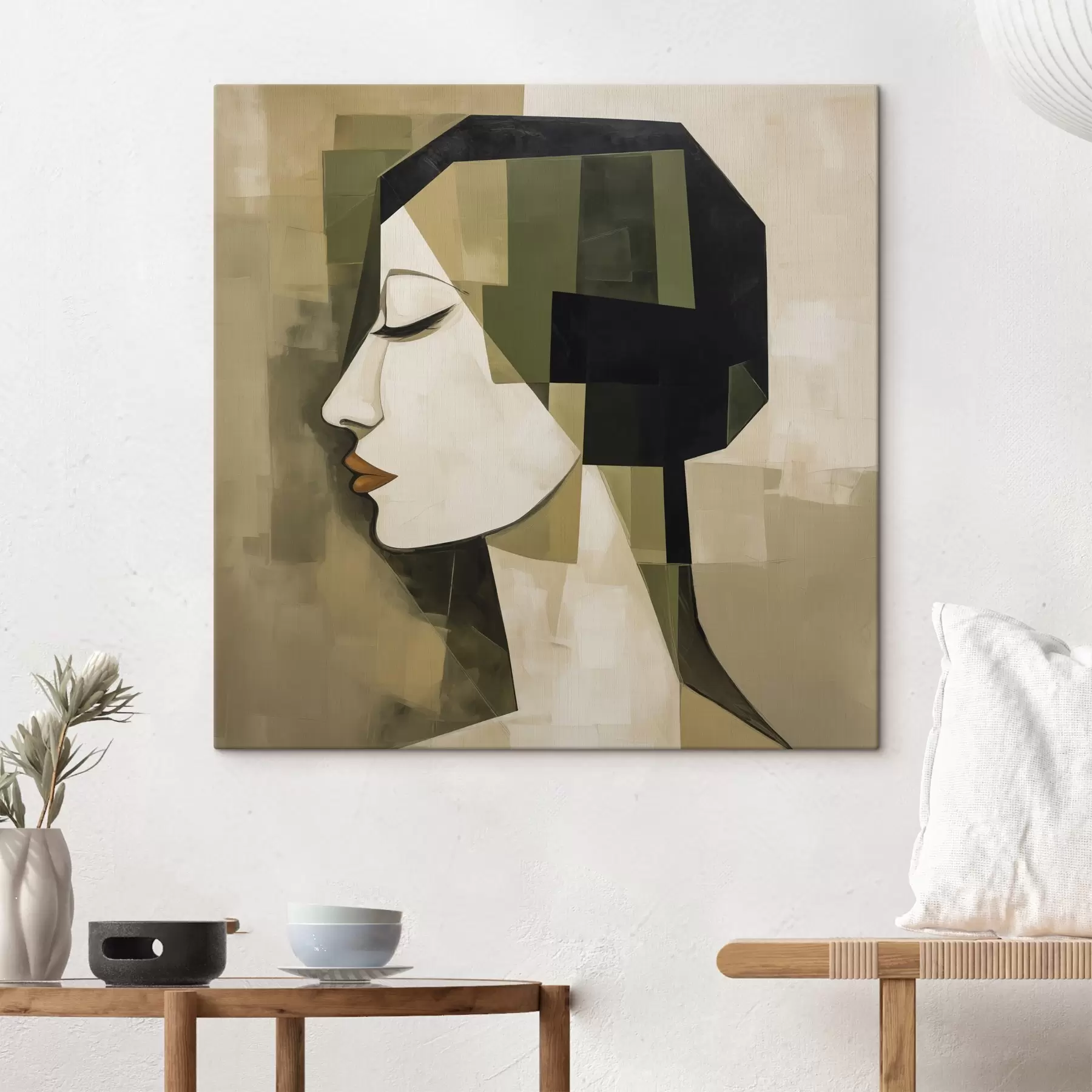 murales de pared Retrato abstracto moderno s50057