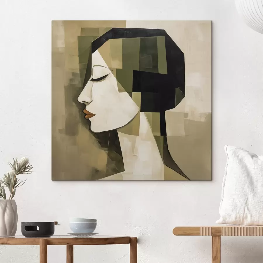 murales de pared Retrato abstracto moderno s50057
