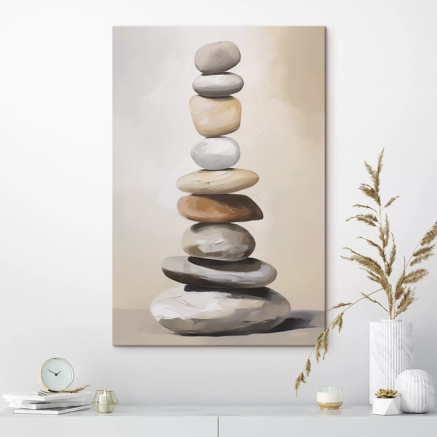 murales de pared Piedras, pintura imitativa s50059