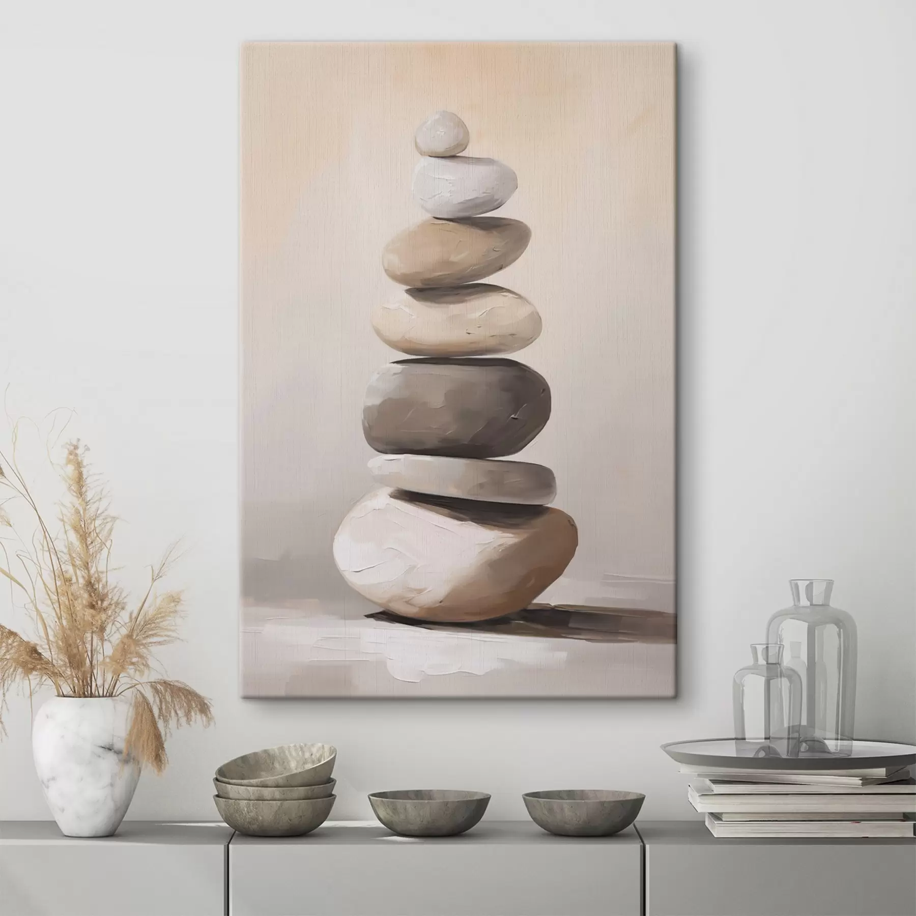 murales de pared Piedras, pintura imitativa s50060