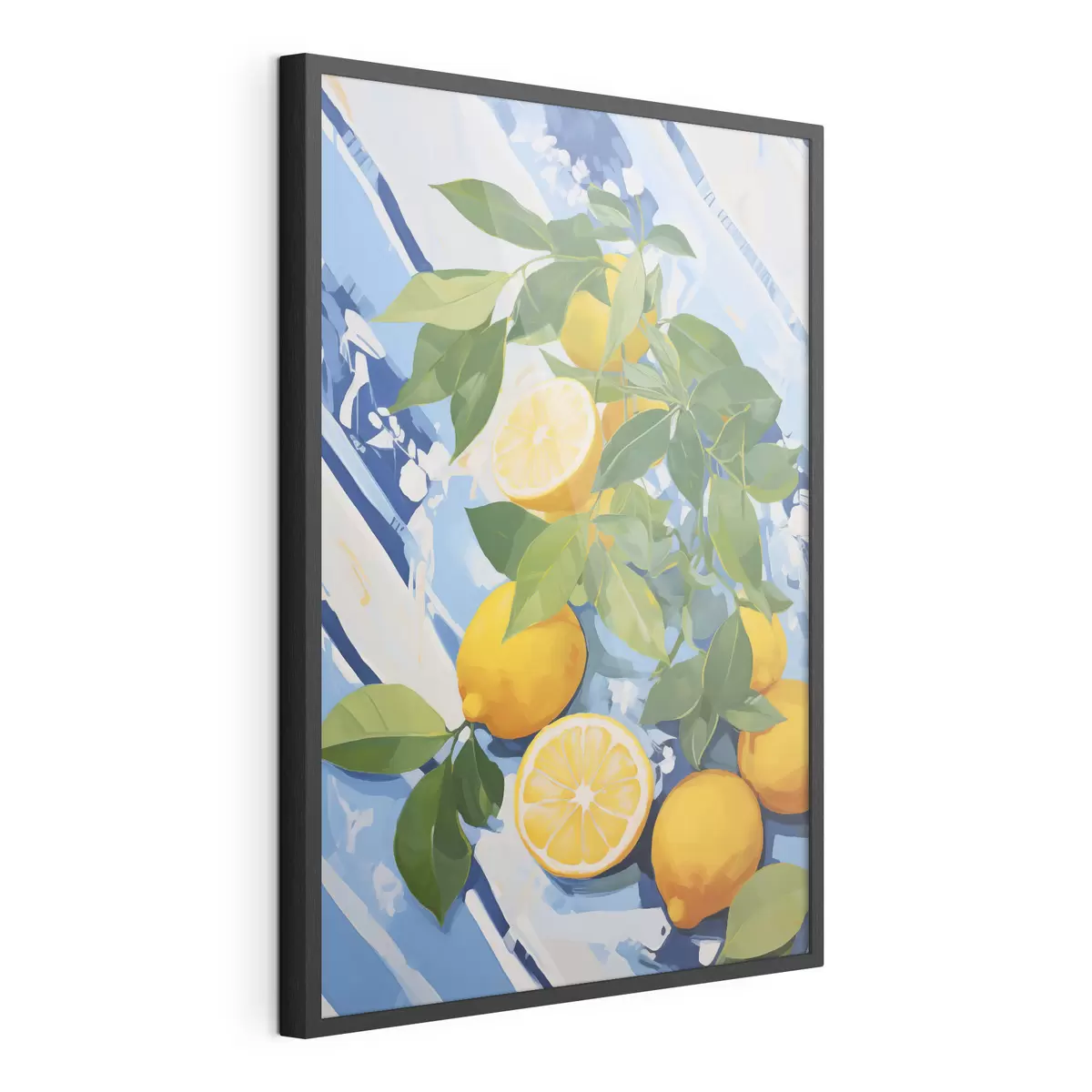 Poster Limones, pintura de imitación f50066