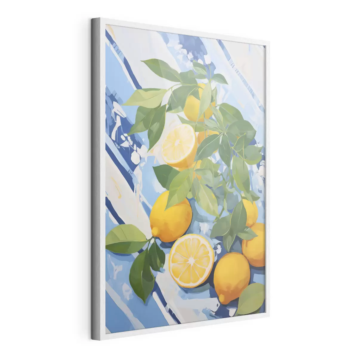 Poster Limones, pintura de imitación f50066