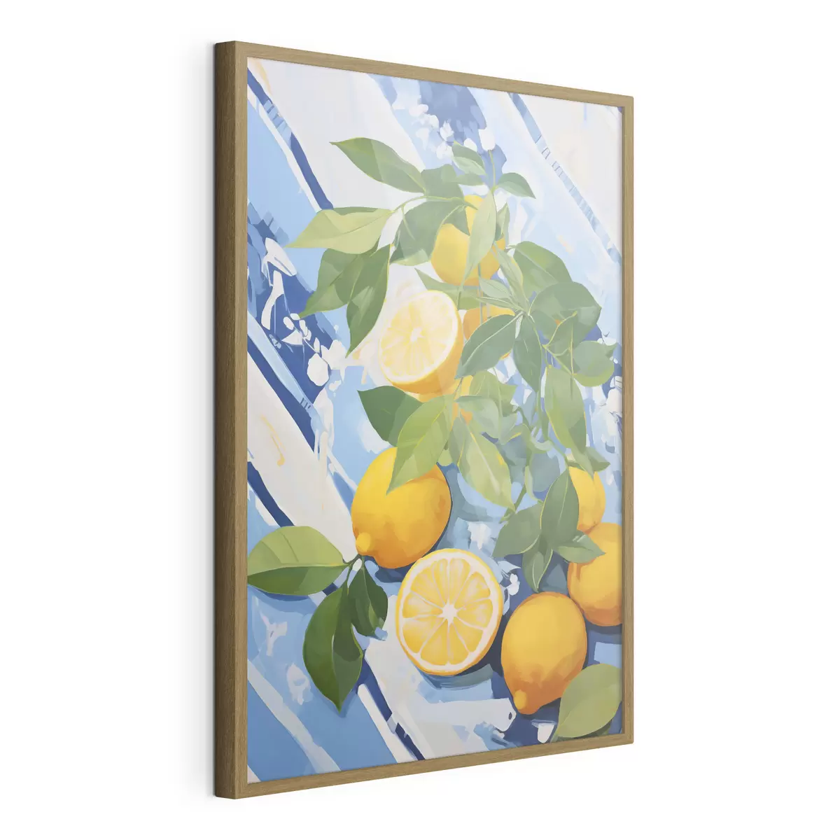Poster Limones, pintura de imitación f50066
