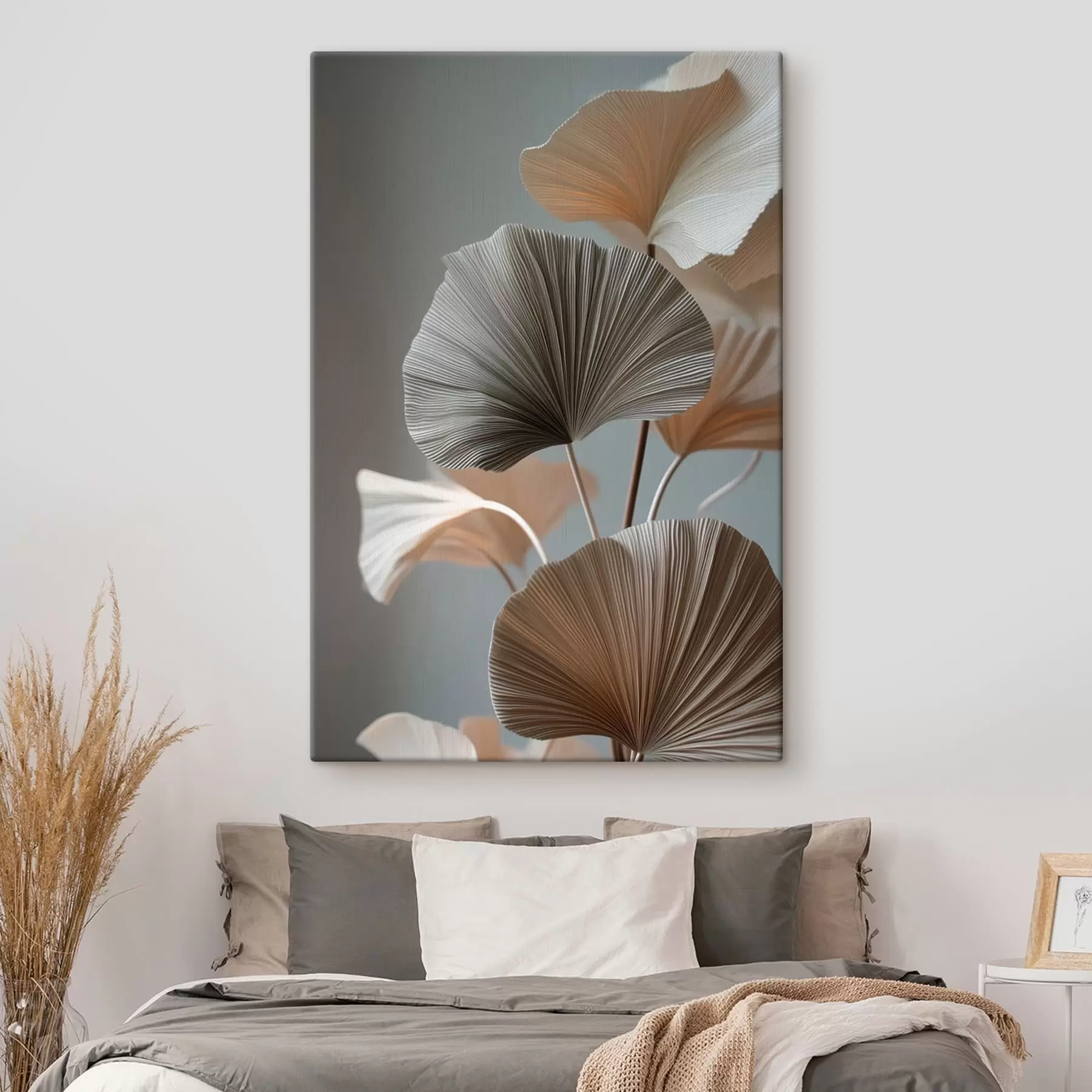 murales de pared Hojas decorativas en forma de abanico s49971