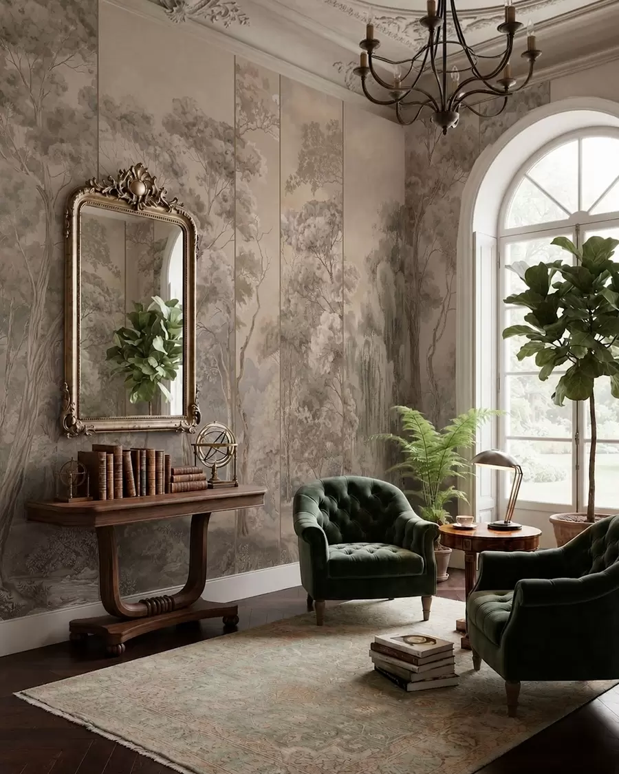 murales de pared Bosque vintage w05811