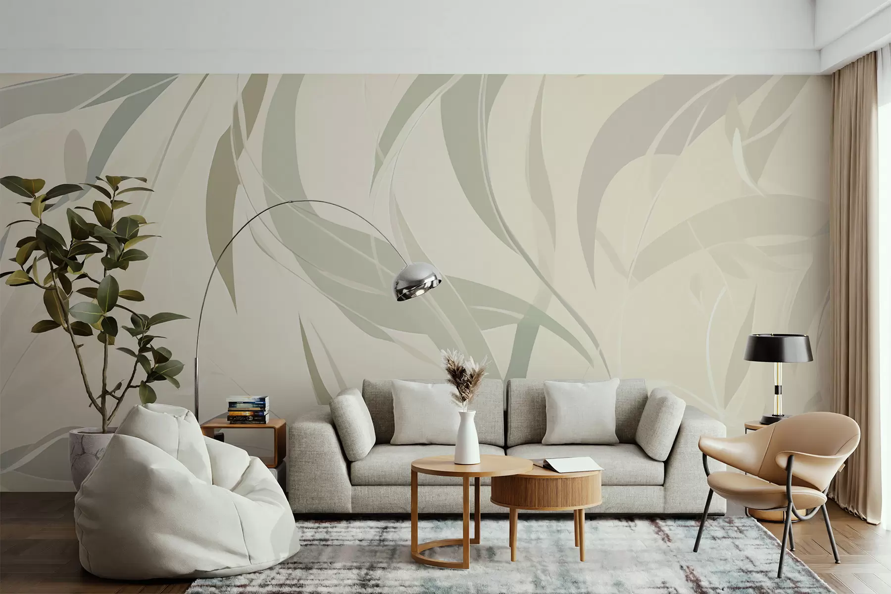 murales de pared Eucalipto de hojas puntiagudas w05799