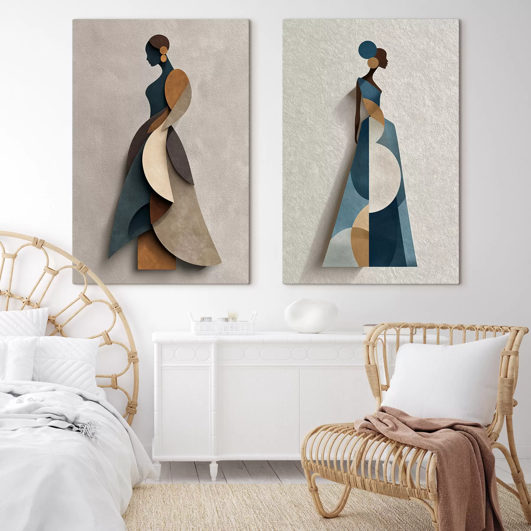 murales de pared Siluetas de moda m30797