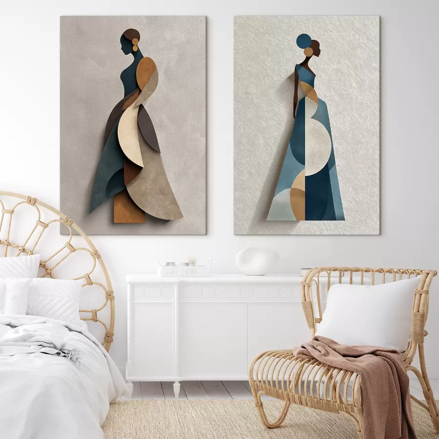 murales de pared Siluetas de moda m30797