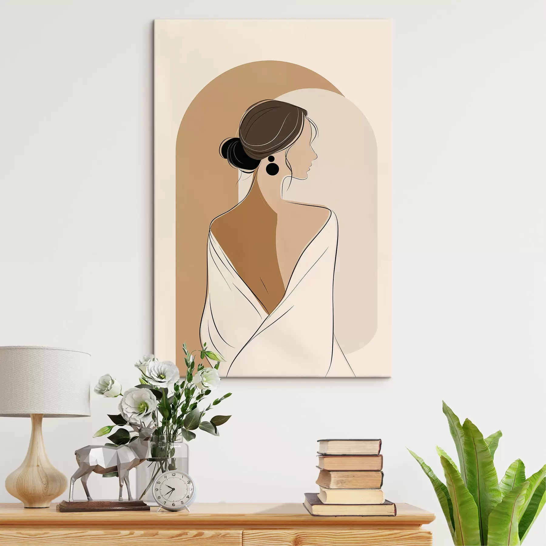 murales de pared Silueta elegante s50102