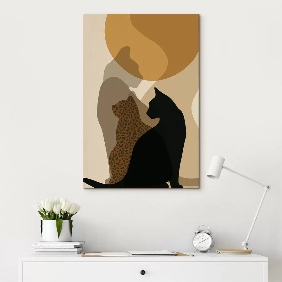 murales de pared Sombras de gatos s50103
