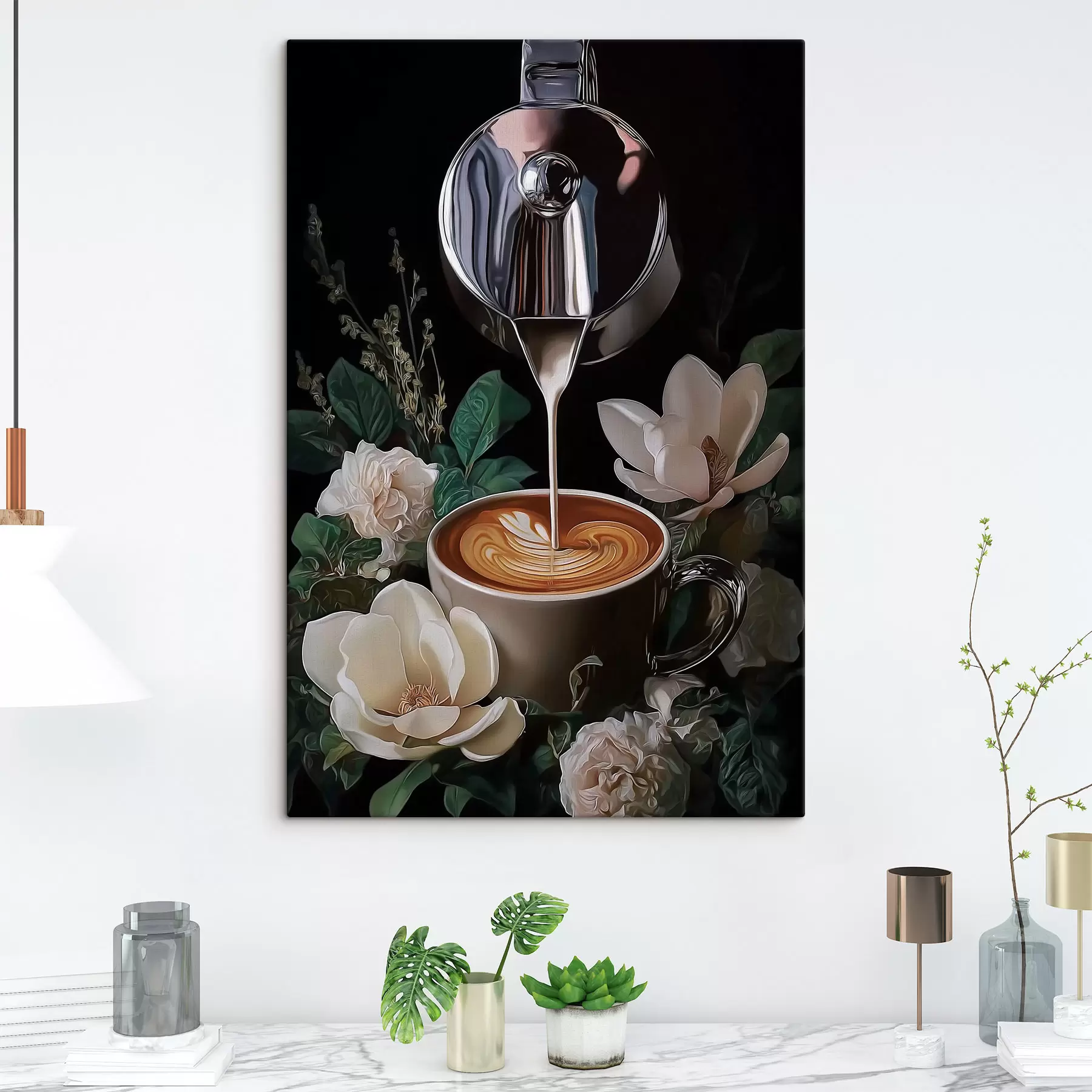 murales de pared Naturaleza muerta con café s50123