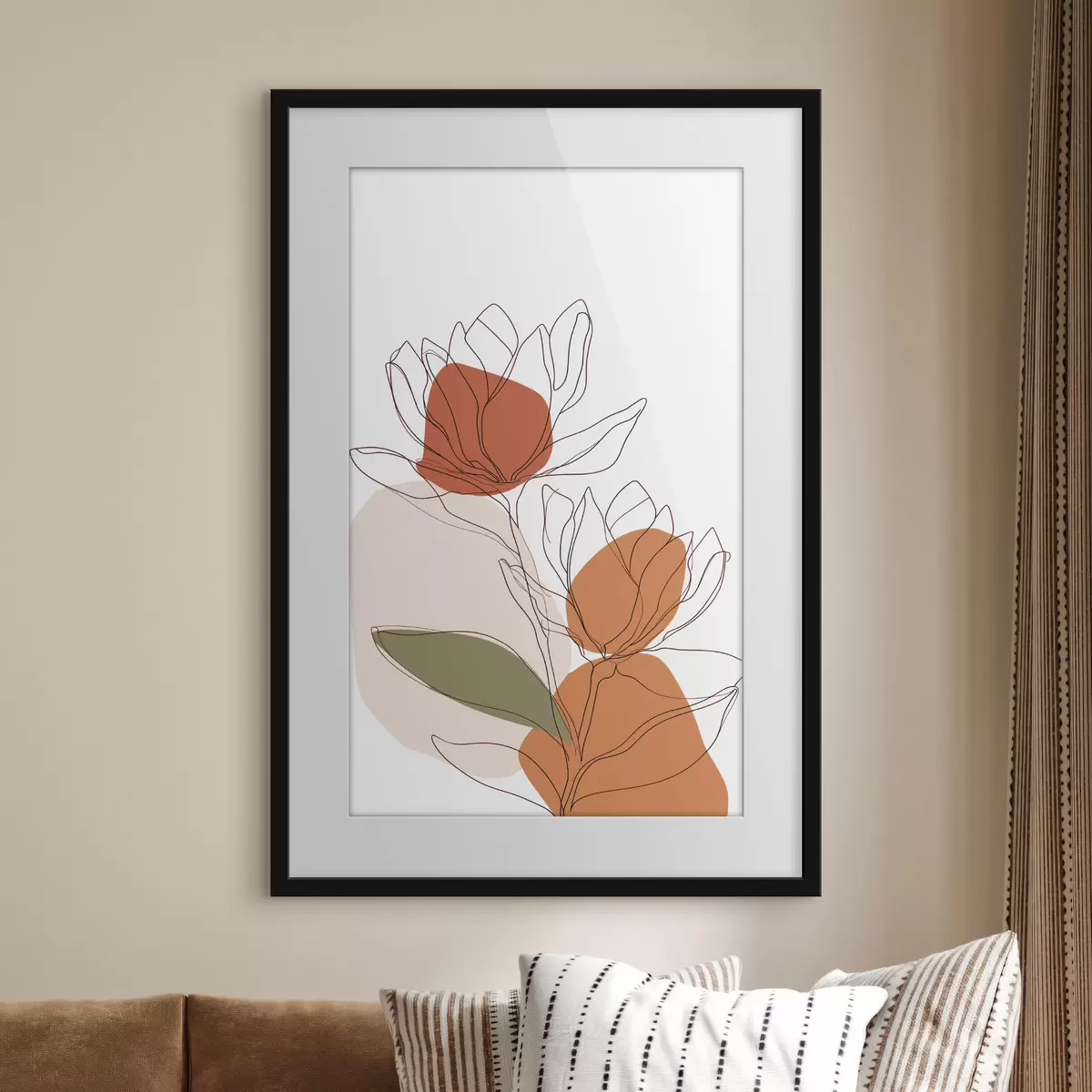 Poster Mosaico botánico f50112