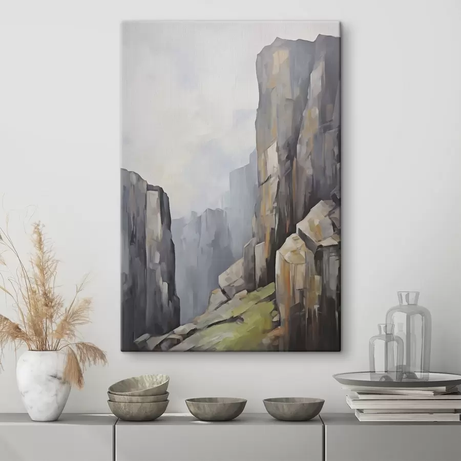 murales de pared Rocas, imitación de una pintura s50134