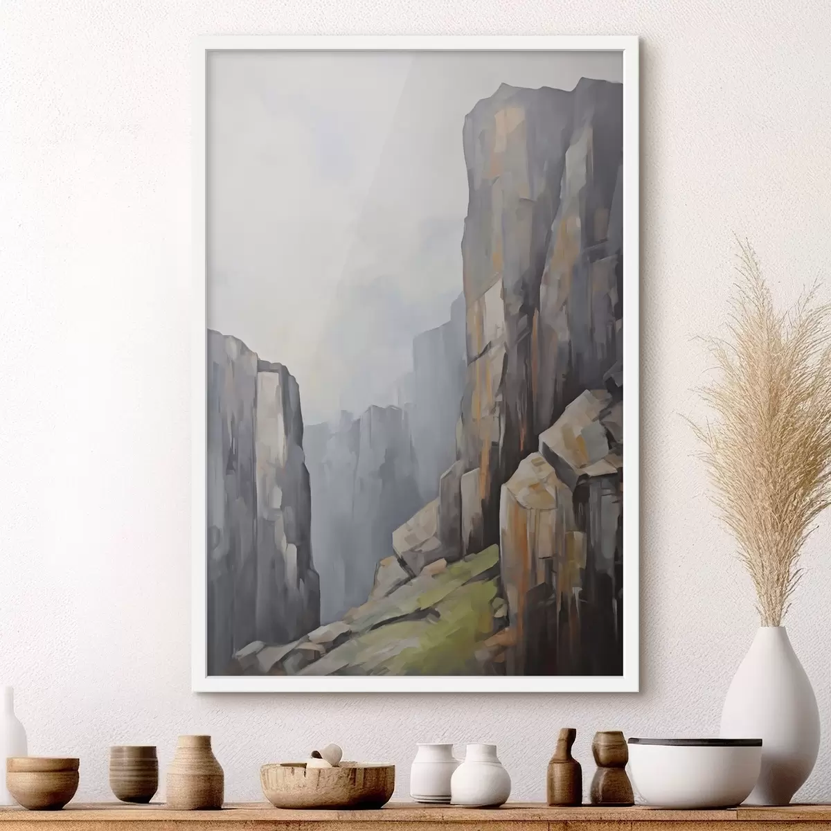 Poster Rocas, imitación de una pintura f50134