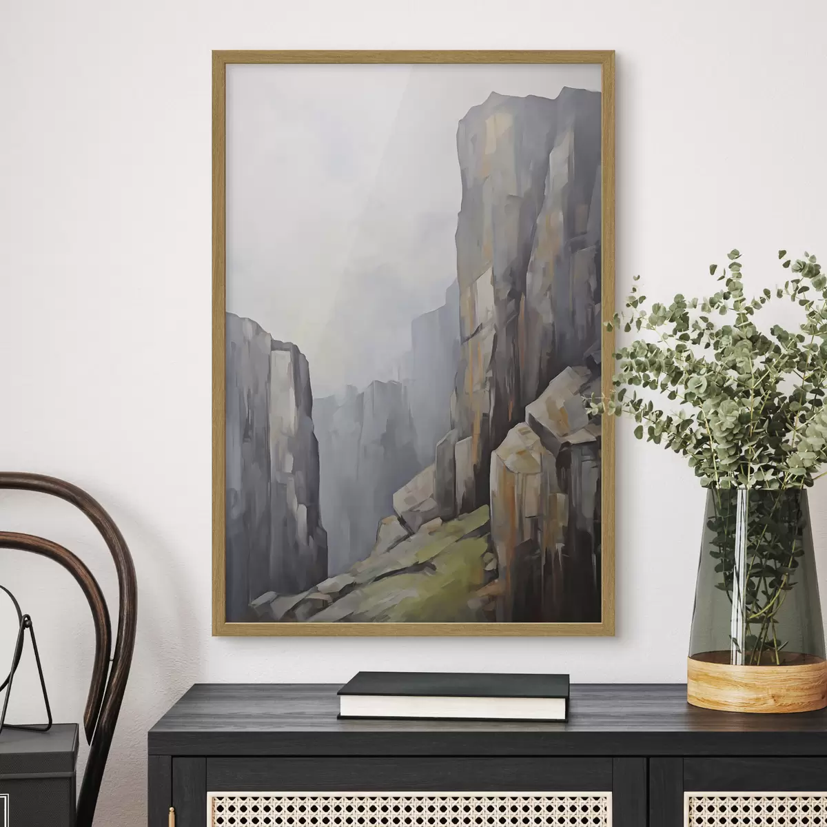 Poster Rocas, imitación de una pintura f50134