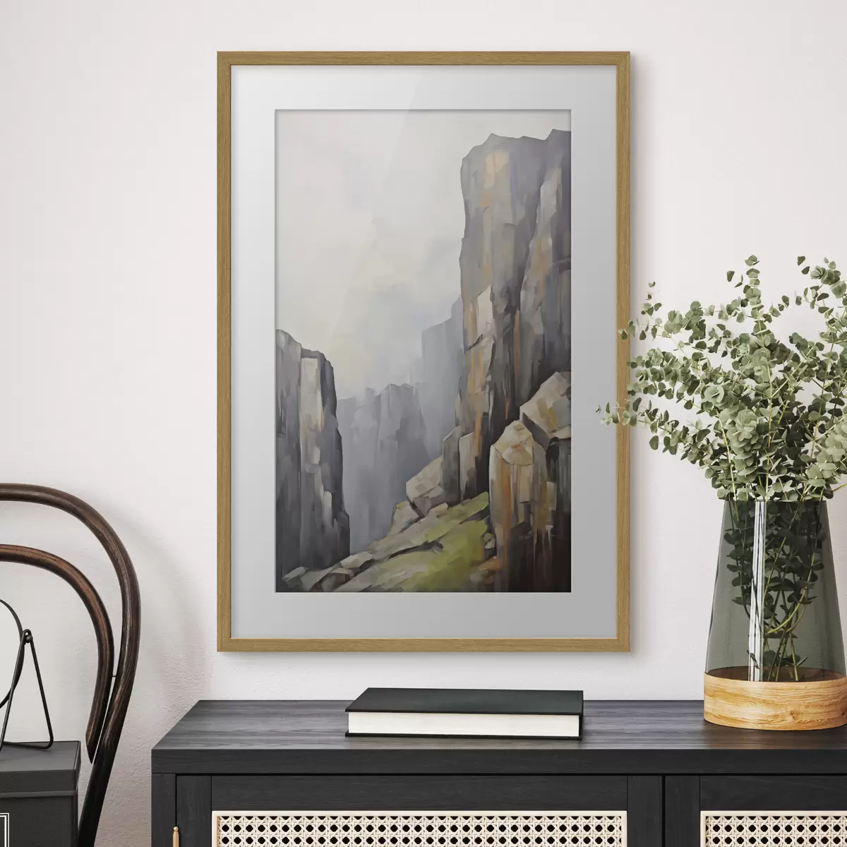 Poster Rocas, imitación de una pintura f50134