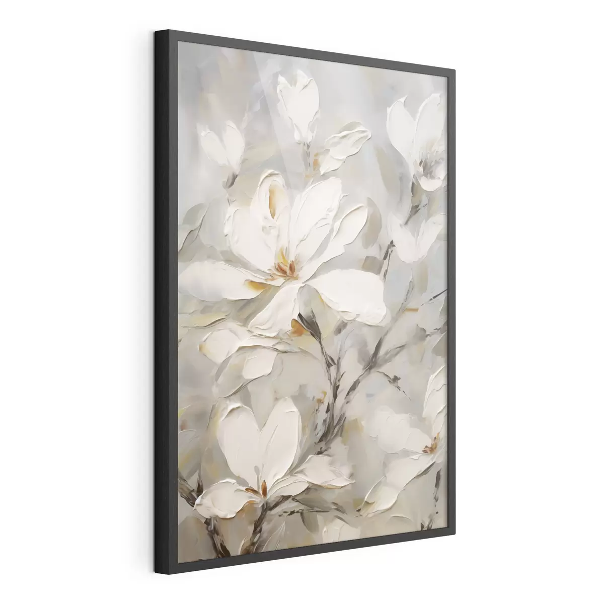 Poster Flores abstractas, imitación de una pintura f50139