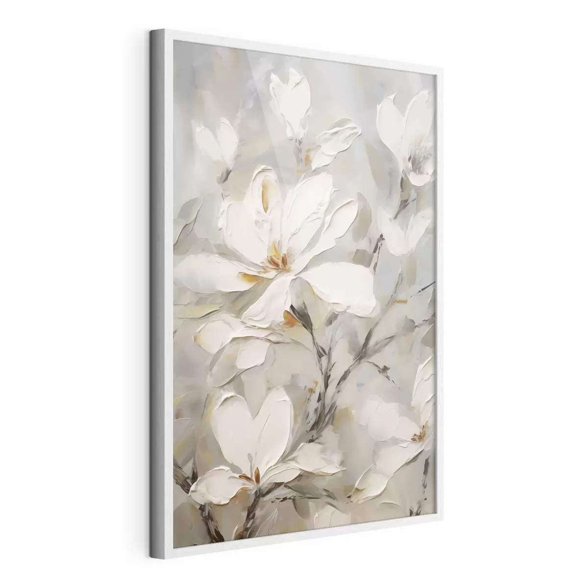 Poster Flores abstractas, imitación de una pintura f50139