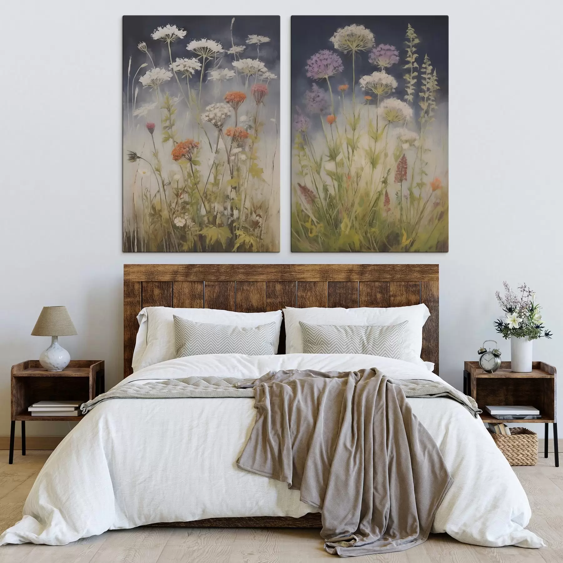 murales de pared Hierbas de campo, imitación de un cuadro m30807