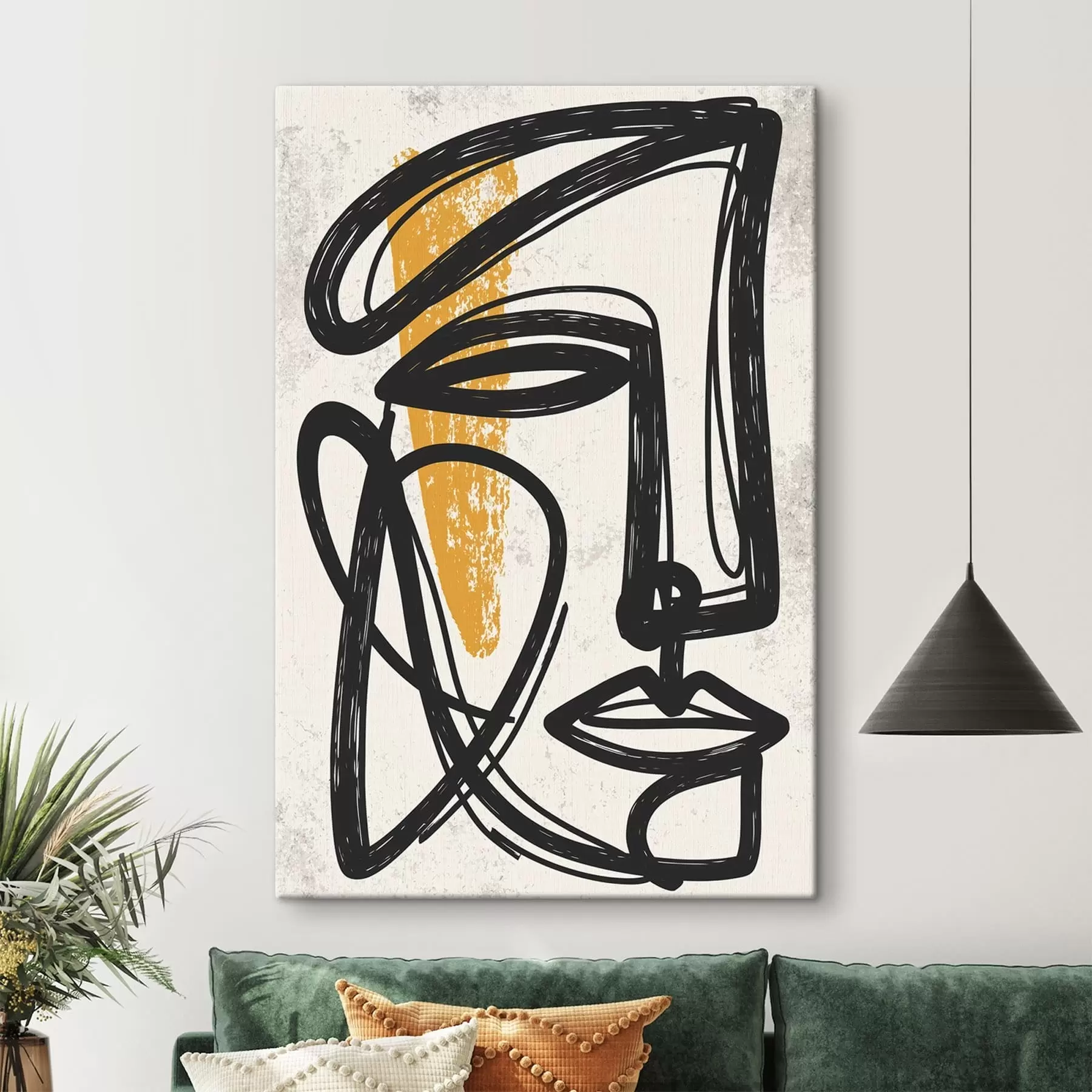 murales de pared Un rostro abstracto s49859