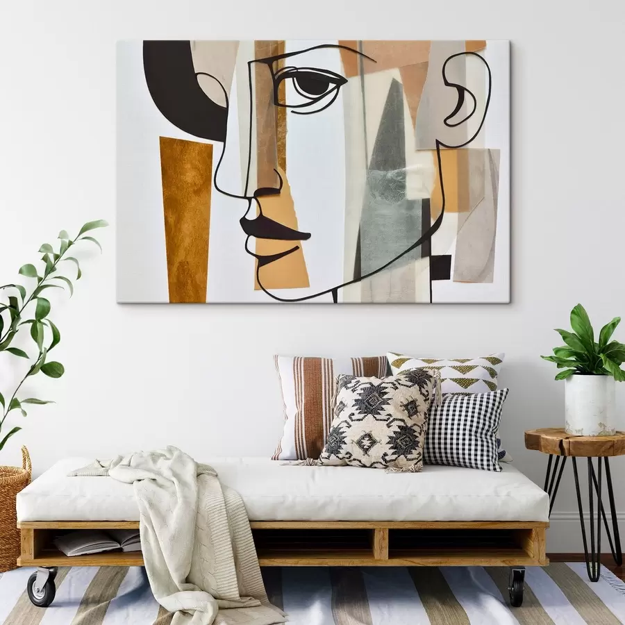 murales de pared Cara abstracta s50084