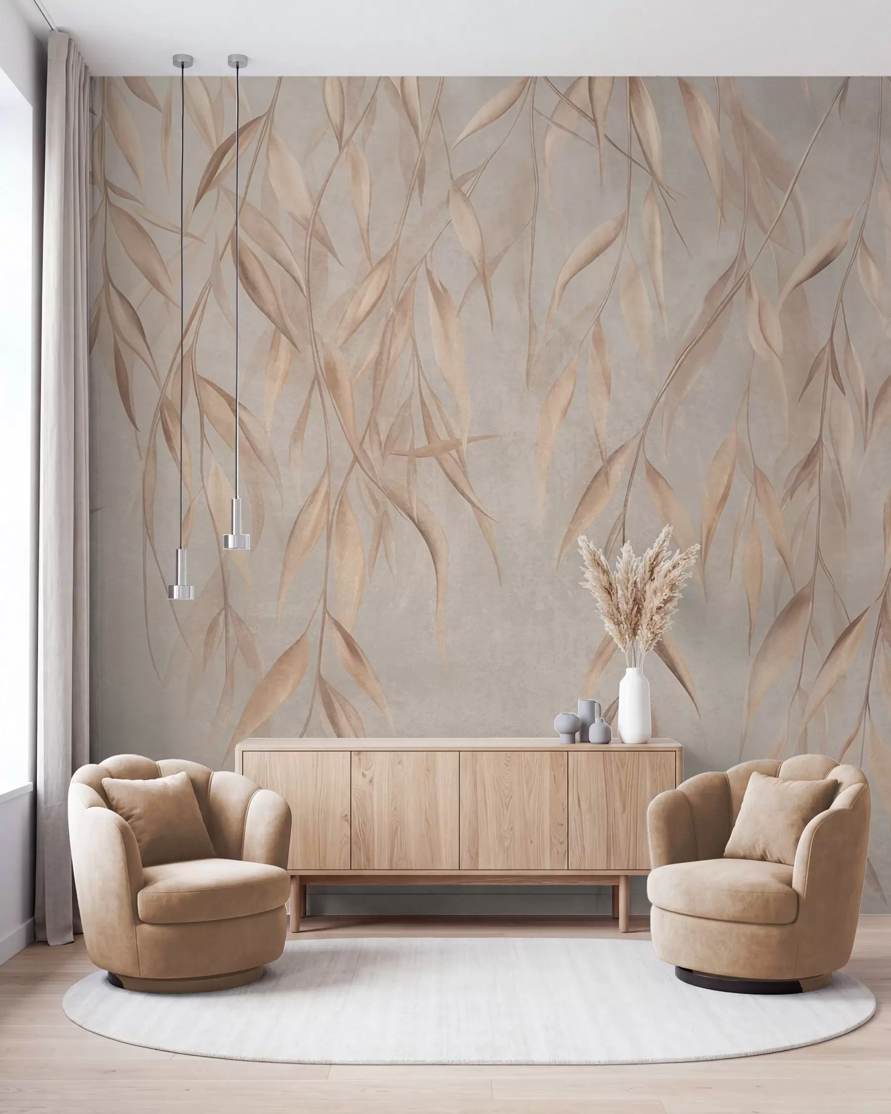 murales de pared Sauce color arena w09980