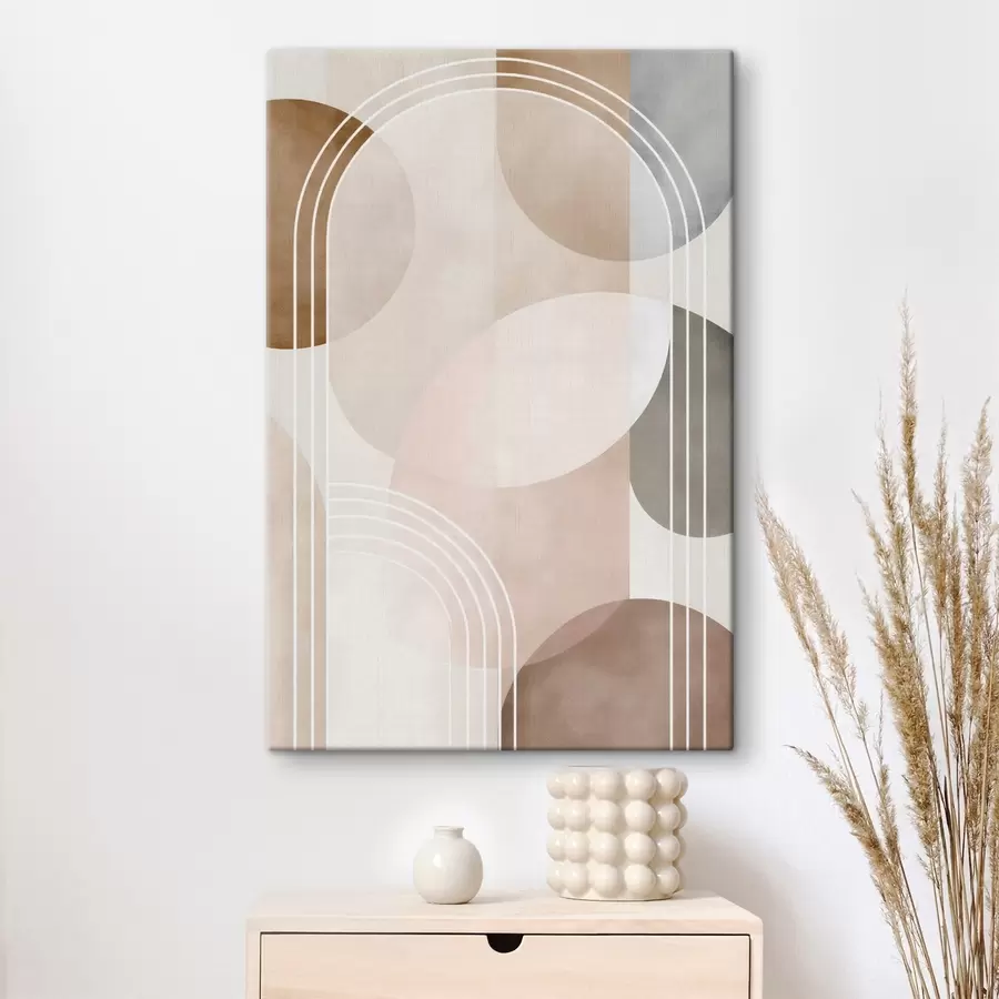 murales de pared Un diseño abstracto con arcos s50156