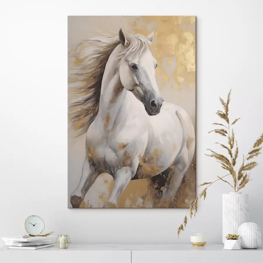 murales de pared Caballo, imitación de un cuadro s50187