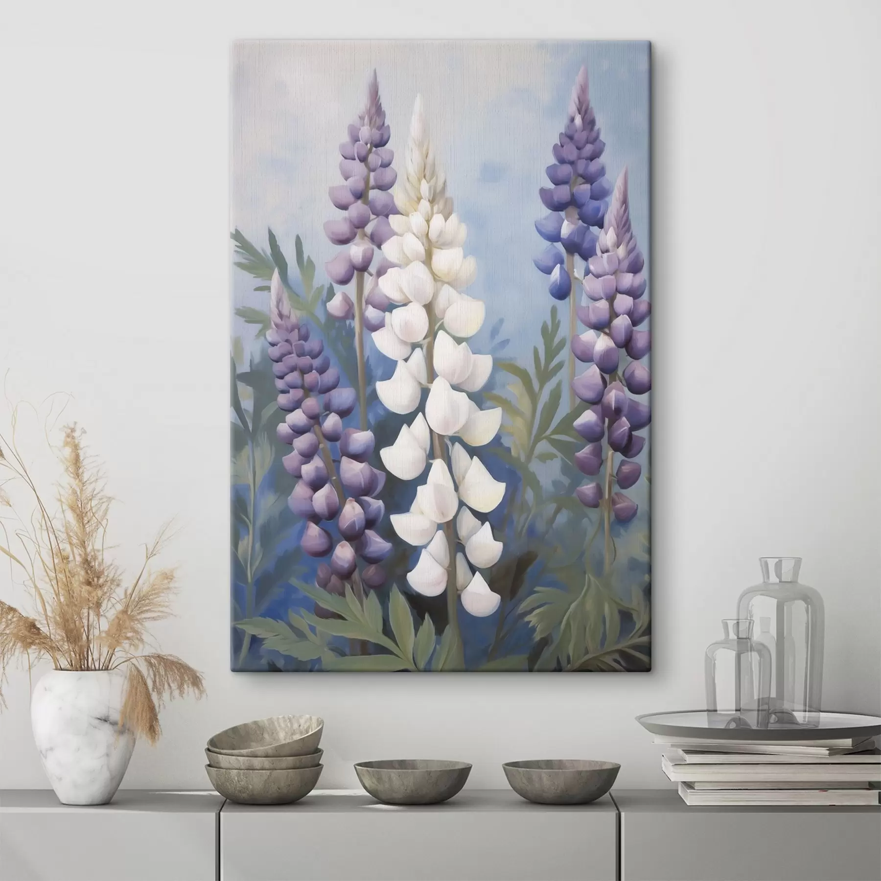 murales de pared Flores, pintura de imitación s50199