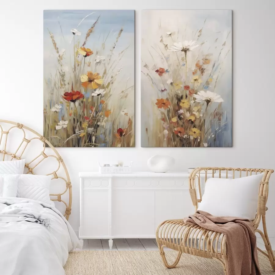 murales de pared Flores silvestres, imitación de un cuadro m30818 