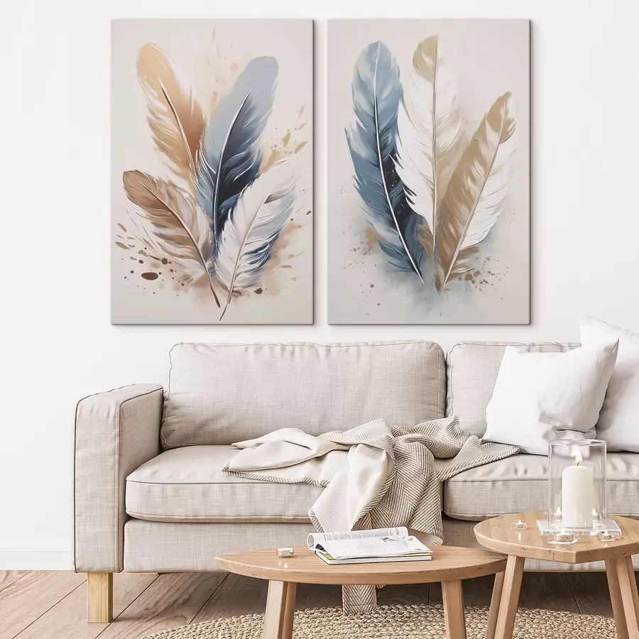 murales de pared Plumas, pintura de imitación m30823 
